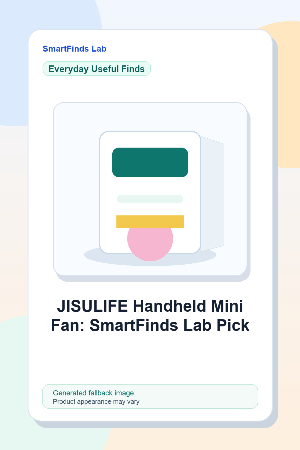 JISULIFE Handheld Mini Fan